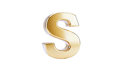 Obraz premium Golden Letter S