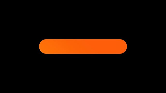 Orange gradient rounded rectangle buttons element animation