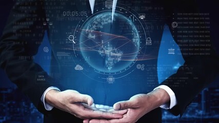 Global AI and data processing system enhances data, AI, and processing efficiency through digital network and global integration of intelligent technology Marrow - Powered by Adobe