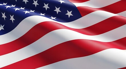 Obraz premium Waving american flag symbolizing patriotism and unity