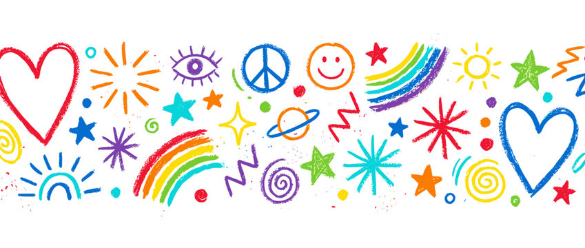 Colorful Vector Icon Set for Happy Backgrounds and Banners