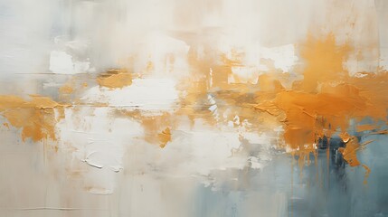 Abstract landscape in warm and cool tones