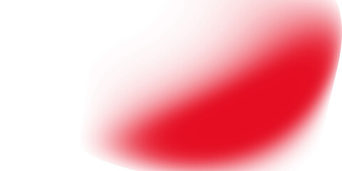 Vibrant red gradient shape isolated on transparent background