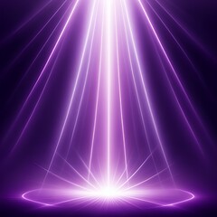 Stunning purple light beams radiating from above create a vibrant, dynamic background for presentations, events, or modern designs with captivating energy