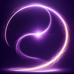 Stunning purple light trails swirl with vibrant energy, creating a mesmerizing, dynamic background for modern technology and innovative design projects
