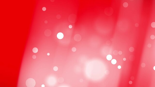 Bold red background featuring energetic white bokeh lights and smooth gradients