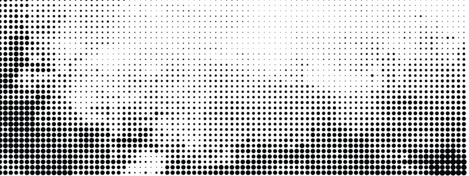 Halftone pattern with gradient clouds