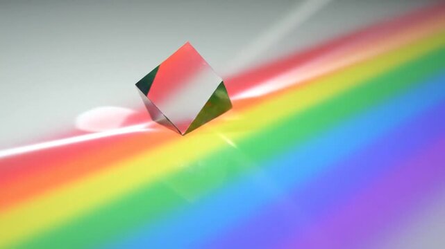 A colorful 3D pie chart illustration featuring a rainbow shape design and vector data symbols representing financial business growth and market concepts