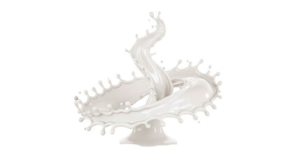 Dynamic Milk Splash Formation