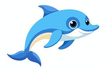 Obraz premium Dolphin isolated on white background