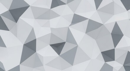 Abstract geometric background with gray and white triangles.