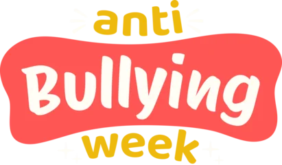 Fotobehang Positive Typography Anti-Bullying Week Campaign Banner text lettering stickers for label tags typography  © Monsters Visual