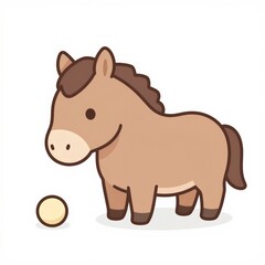 Obraz premium Exciting equine games horse adventures at the farm fun content for kids whimsical environment playful viewpoint