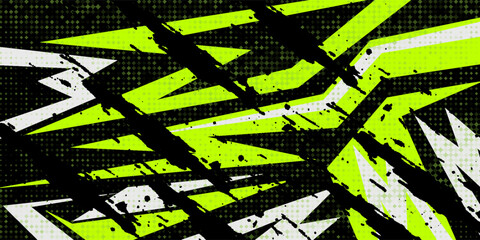 Obraz premium car livery graphic vector. abstract background design for vehicle vinyl wrap and sports car, racing car, rally, and decal