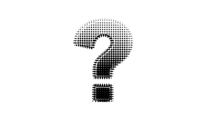 Question Mark Made of Dots