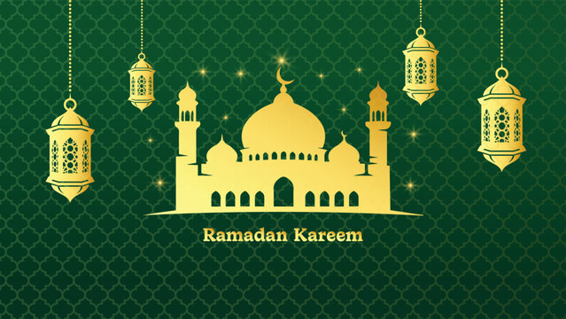 Ramadan Kareem muslim Hari raya traditional illustrations calligraphy decorations element vector design for background and wallpaper