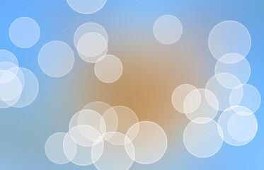 Bokeh wallpaper design abstract blue background with circles