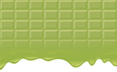 とろける抹茶板チョコレート_横