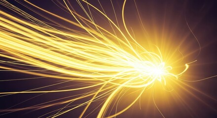 Fototapeta premium Abstract Light Trails - A Dynamic Display of Energy and Motion.