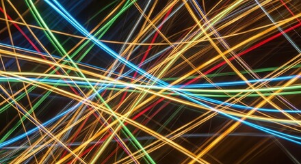 Abstract Light Trails - A Dynamic Display of Vibrant Colors and Motion.