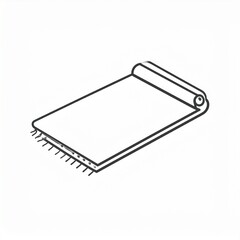 Isometric 3D microchip connector pin header isolated on white background for tech design