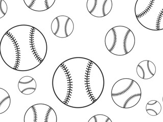 baseball seamless pattern