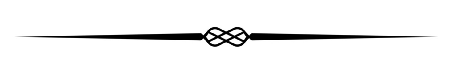 Vintage decorative line. text divider. Line border. Line separator, Border, Vintage divider, Underline element. Vector illustration