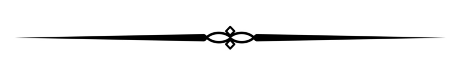 Vintage decorative line. text divider. Line border. Line separator, Border, Vintage divider, Underline element. Vector illustration