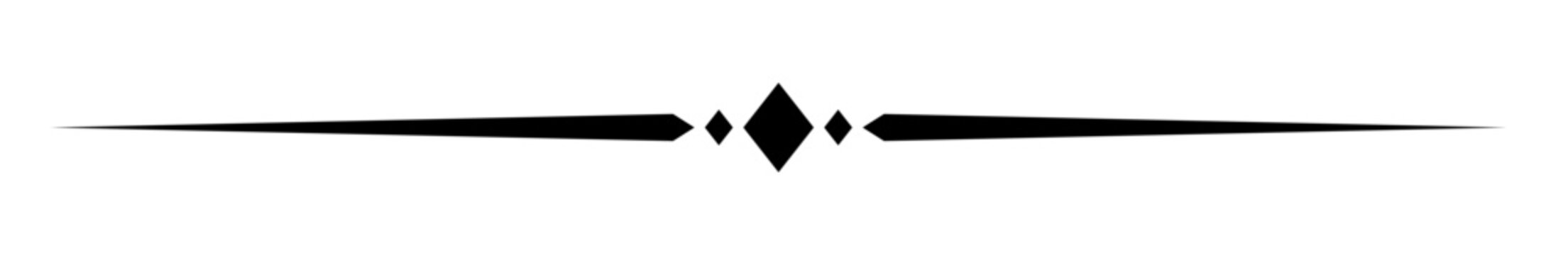 Vintage decorative line. text divider. Line border. Line separator, Border, Vintage divider, Underline element. Vector illustration