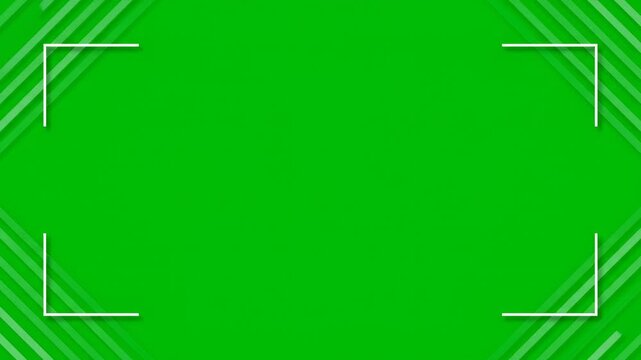 Celebrating Ramadhan with festive green corner brackets framing a vibrant green background