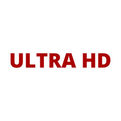 Ultra HD icon isolated on transparent background