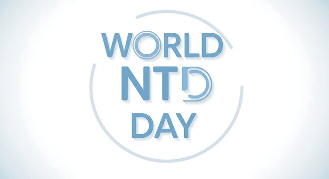World NTD Day awareness campaign logo with modern design