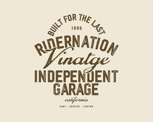 Obraz premium Motorcycle racing badges club emblems tshirt design Retro Racing Typography Graphics