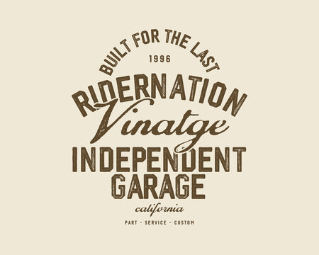 Motorcycle racing badges club emblems tshirt design Retro Racing Typography Graphics