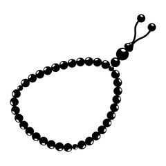Naklejka premium Islamic Prayer Beads Icon