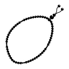 Fototapeta premium Islamic Prayer Beads Icon