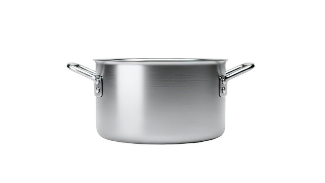 Brushed Stainless Steel Stock Pot with Handles