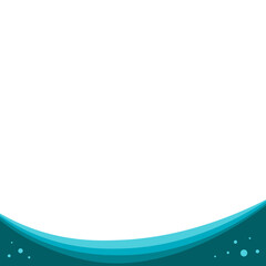 Obraz premium Wave Footer Shape