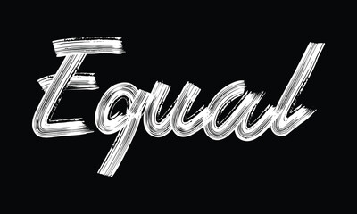 Minimal black and white typography artwork featuring a powerful single word inspired by global activism, human rights, and social justice themes. Clean brush lettering design suitable for protest post