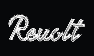 Minimal black and white typography artwork featuring a powerful single word inspired by global activism, human rights, and social justice themes. Clean brush lettering design suitable for protest post