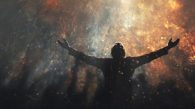 Worship God concept