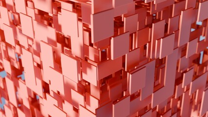 3d planes on a futuristic cube illustration abstract background © JoseVicenteCarratala