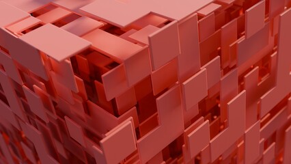 3d planes on a futuristic cube illustration abstract background © JoseVicenteCarratala