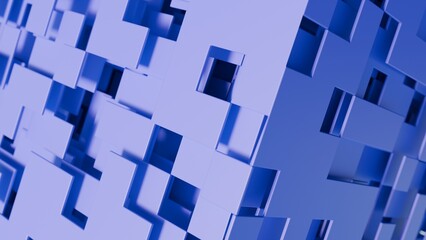 3d planes on a futuristic cube illustration abstract background © JoseVicenteCarratala