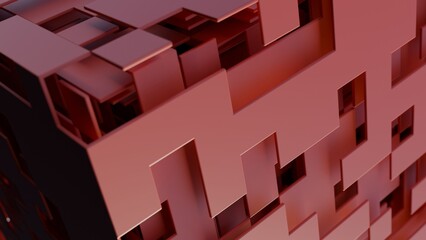 3d planes on a futuristic cube illustration abstract background © JoseVicenteCarratala