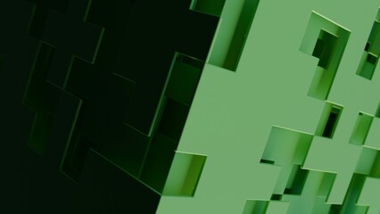 3d planes on a futuristic cube illustration abstract background © JoseVicenteCarratala