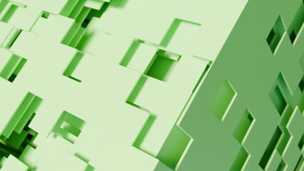 3d planes on a futuristic cube illustration abstract background © JoseVicenteCarratala