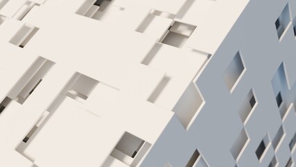 3d planes on a futuristic cube illustration abstract background © JoseVicenteCarratala