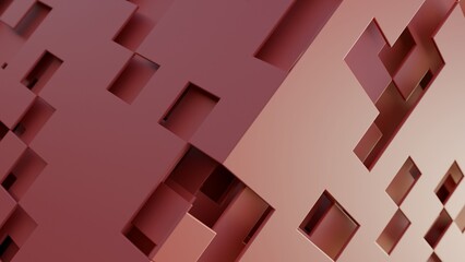 3d planes on a futuristic cube illustration abstract background © JoseVicenteCarratala