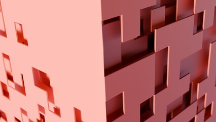 3d planes on a futuristic cube illustration abstract background © JoseVicenteCarratala